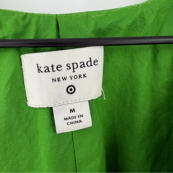 Kate Spade X Target Classic Rose Cotton Poplin 3/4 Sleeve Mini Dress L Pockets - Picture 5 of 7